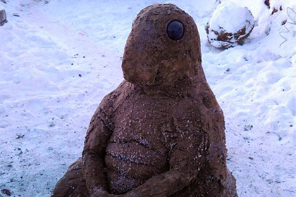 Yakut sculptor made Zhdun out of manure - Zhdun, Yakutia, Manure, Creative