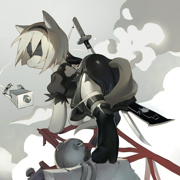 NieR: Ponymata - NIER Automata, My little pony, Ponification, Yorha unit No 2 type B