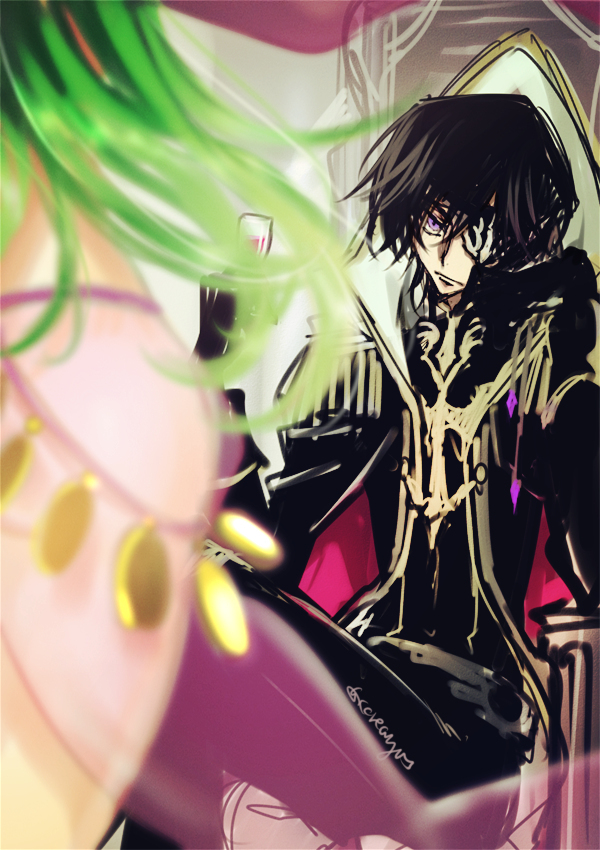 Code Geass. Лелуш Ламперуж / Lelouch Lamperouge / Lelouch vi Britannia. (Нанали, С.С, Судзаку). - Аниме, Code Geass, Lelouch, Лелуш, Zero, Lelouch Lamperouge, Anime Art, Арт, Длиннопост