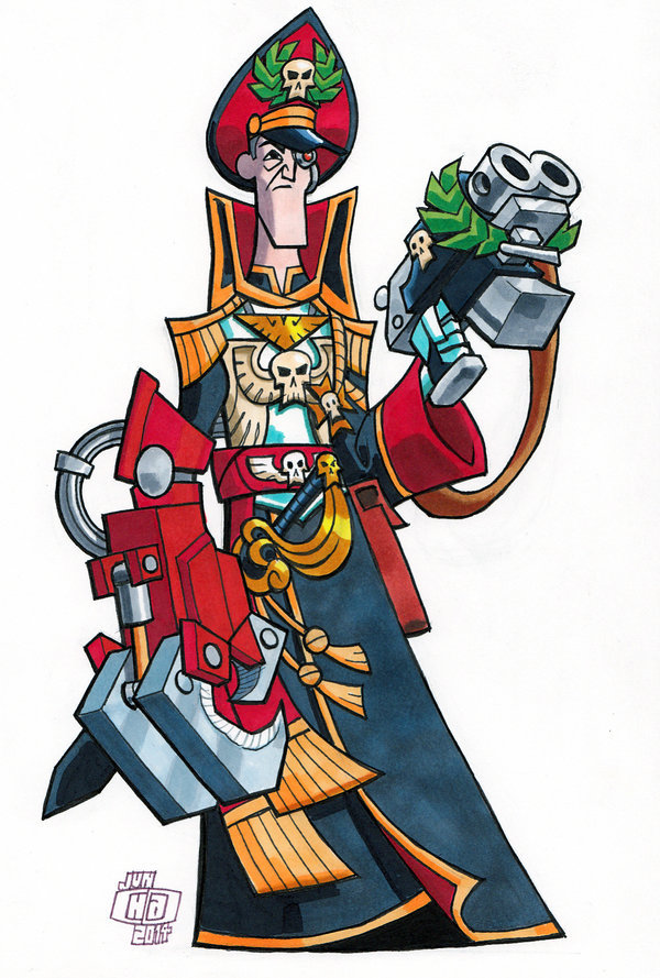 Yarrick - , Commissioner, Imperial guard, Warhammer 40k