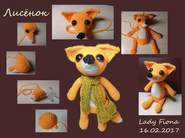 Fox - My, Crochet, Amigurumi