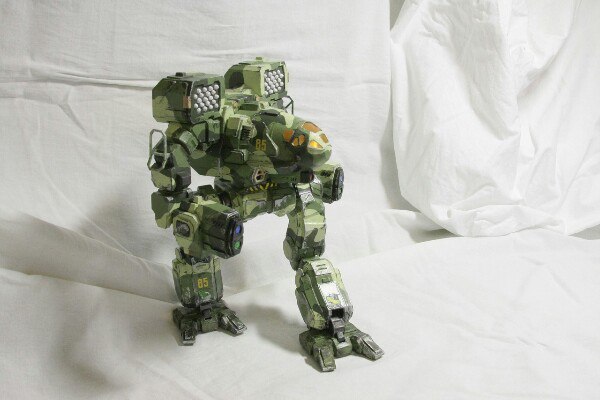 Timberwolf/MadCat mech figurine based on the Mechwarrior universe - Mechwarrior, Pepakura, Papercraft, Handmade, With your own hands, Friday, Longpost