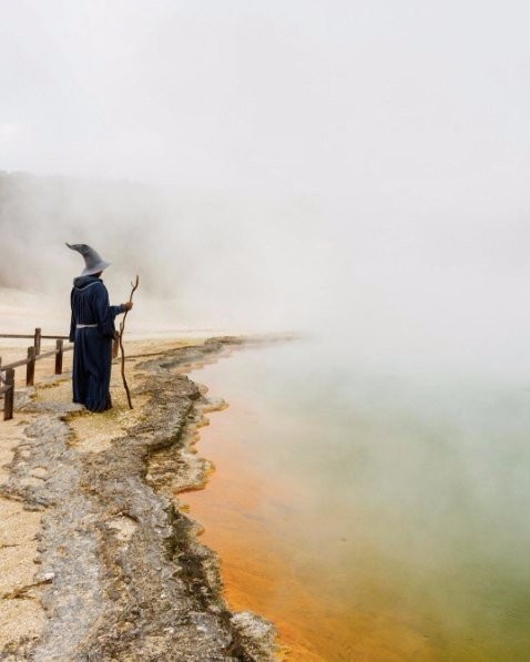 Photographer put Gandalf in New Zealand photos - The photo, New Zealand, Gandalf, beauty, Longpost