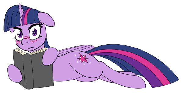 Твайка просто читает книгу.