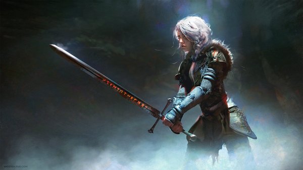 The Trail - Art, Games, Witcher, Ciri, Wojtek Fus