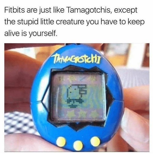 Fitbits are like Tamagotchis ,  , -, , 