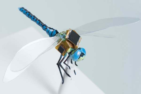 Miniature backpack will make dragonflies radio-controlled - , , , Biorobot, 