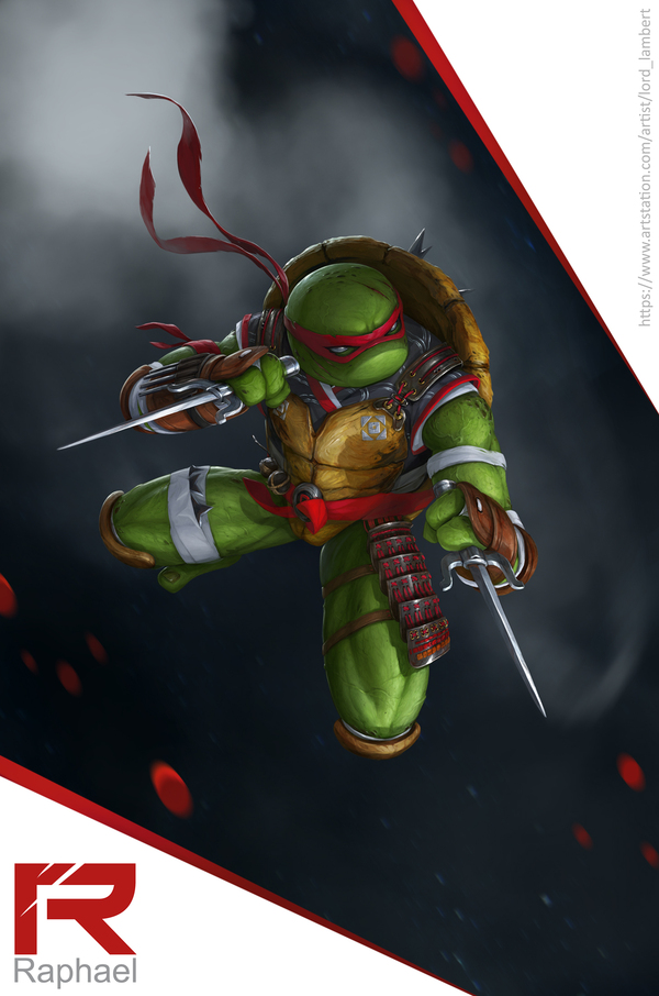 Raphael - My, Raphael, Teenage Mutant Ninja Turtles, , Ninja, Digital drawing, Illustrations, Rafael TMNT