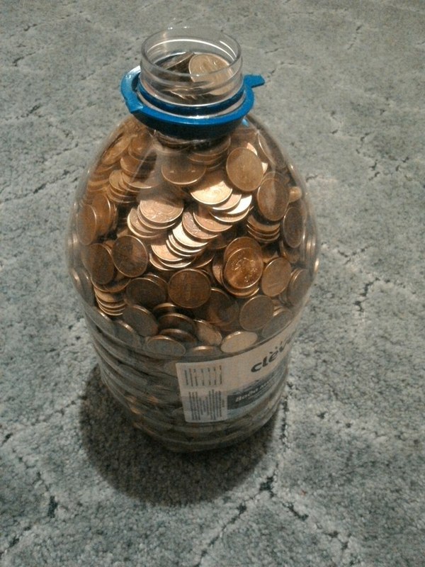 Five-liter piggy bank - My, Money box, 10, Coin, Trifle