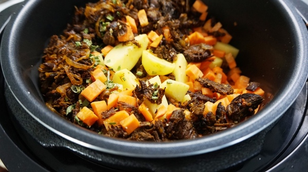 Жаркое из оленины Жаркое, Оленина, Хурма, На следующий день, Еда, Длиннопост