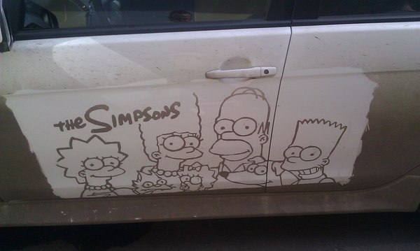 The simpsons - My, The Simpsons, Graffiti, Airbrushing