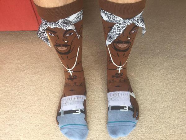 Tupac socks - Socks, Tupac shakur, 