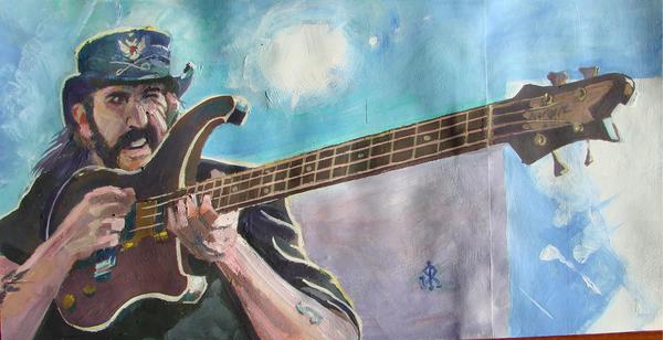 Lemmy Kilmister - My, Paints, Portrait, Motorhead, Lemmy Kilmister, Musicians, Legend, My, Creation