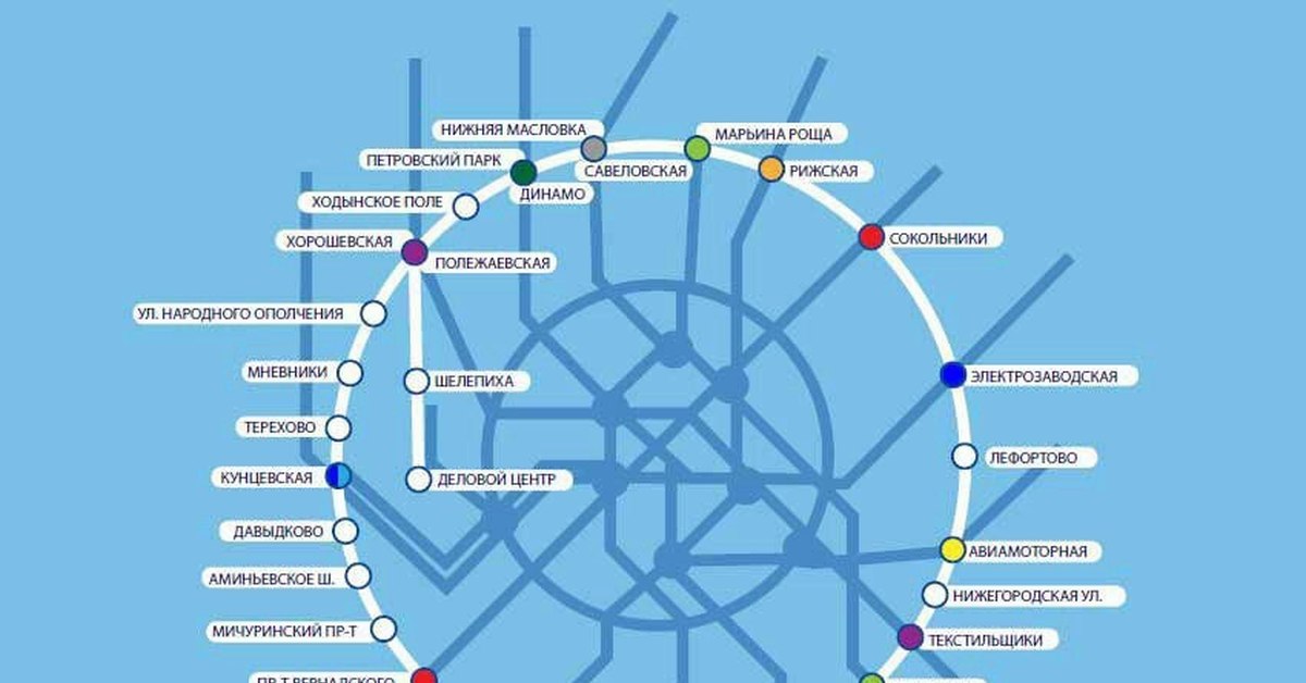 Большое кольцо метрополитена Москвы схема. Карта второго кольца метро Москвы.