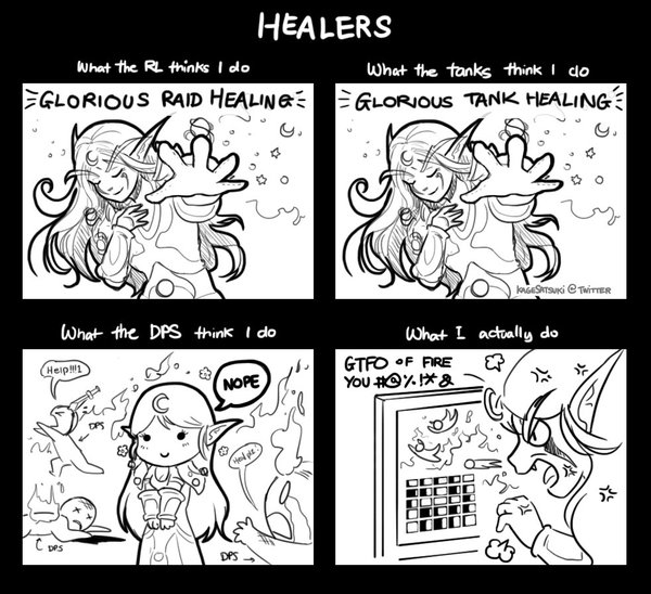 Healers in World of Warcraft - World of warcraft, Healer, Expectation and reality, Mat