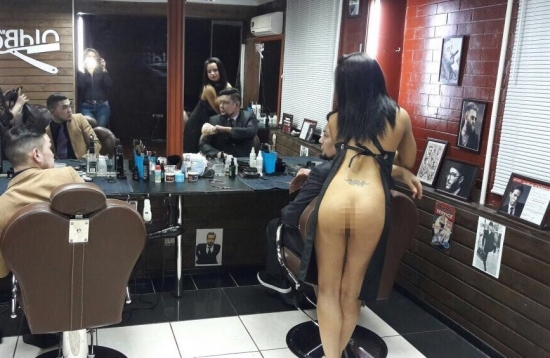 B-Barbershop in Ust-Kamenogorsk - NSFW, Strawberry, Ust-Kamenogorsk, Salon, Men, Girls, Stripper, Longpost