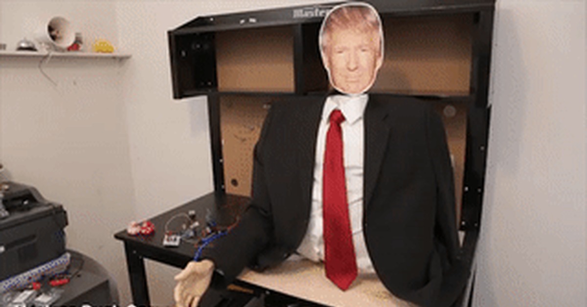 Робот Трамп - Крепкое рукопожатие - ShittyRobot | Пикабу