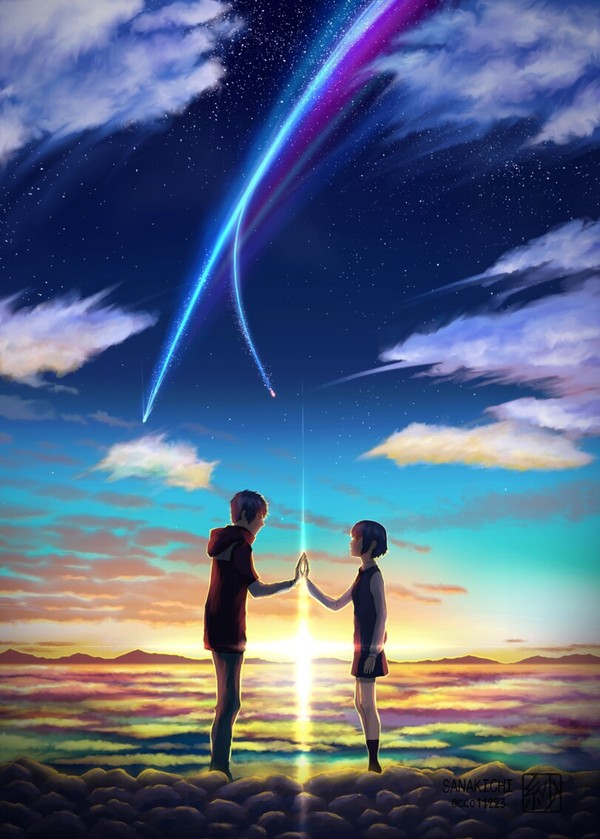 Anime Art - Anime art, Space, Kimi no na wa, 