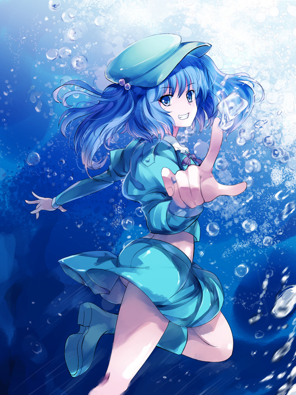 Kawashiro nitori - Anime, Anime art, Touhou, Kawashiro nitori