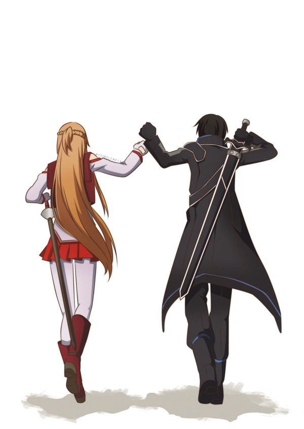 Good job - Sword Art Online, Kirigaya Kazuto, Asuna yuuki, , Anime art, Anime, Art