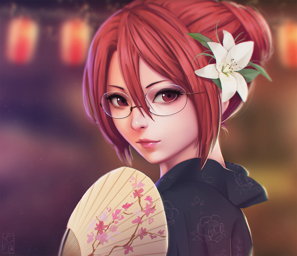   , Anime Art, Kara no kyoukai, Aozaki Touko