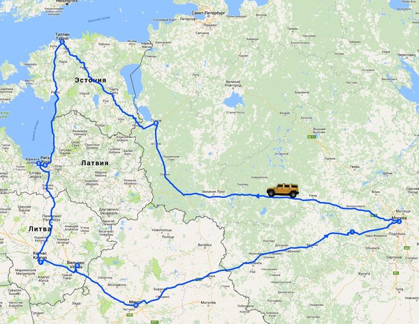 Moscow-Baltic-Moscow 2016 - part 1 - My, Road trip, Baltics, Hummer, Travels, Estonia, Tallinn, Latvia, Riga, Longpost