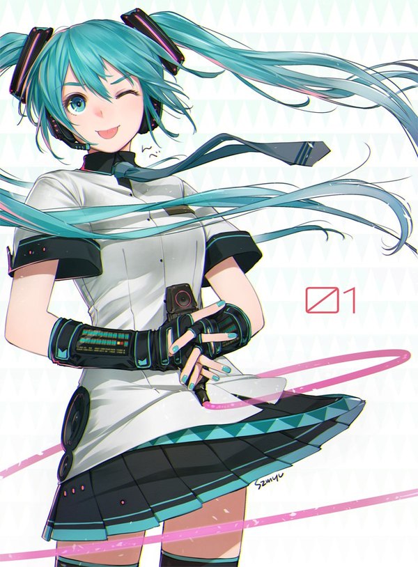 Hatsune Miku , Vocaloid, Hatsune Miku, Anime Art, 
