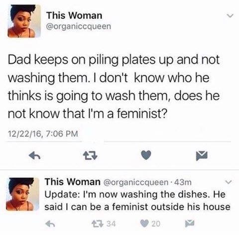 When bate don't care about your quirks - Feminists, Tableware, Dad, From the network