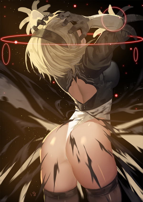 Self Destruct - NSFW, NIER Automata, Yorha unit No 2 type B, Арт, Фан-Арт