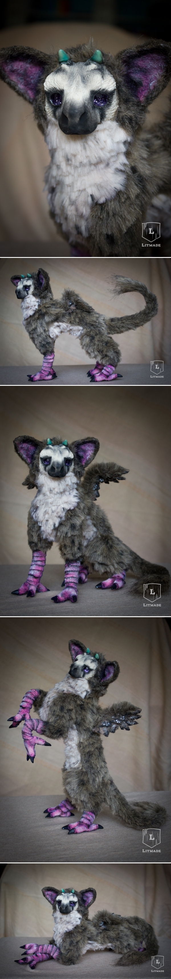 Trico. The doll is based on the character from the game The Last Guardian. - My, The Last Guardian, , Litmade, Handmade, Doll, Playstation 4, Longpost