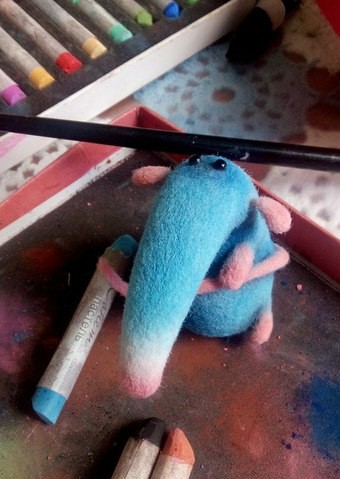 felted toys - My, Wallow, , Wool toy, Needlework, Author's toy, With your own hands, Felt, Toys, Longpost