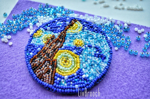 beading hobby - My, Needlework, Beads, Brooch, First post, Longpost, My, Handmade