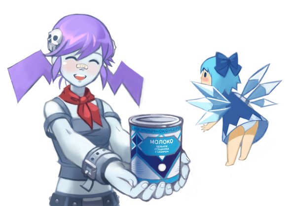 Food is the best remedy for any disorder. - Endless summer, Anime, Not anime, Creepy-chan, , Condensed milk, Cirno