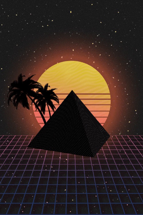 Gif synthwave Synthwave, , , Retrowave