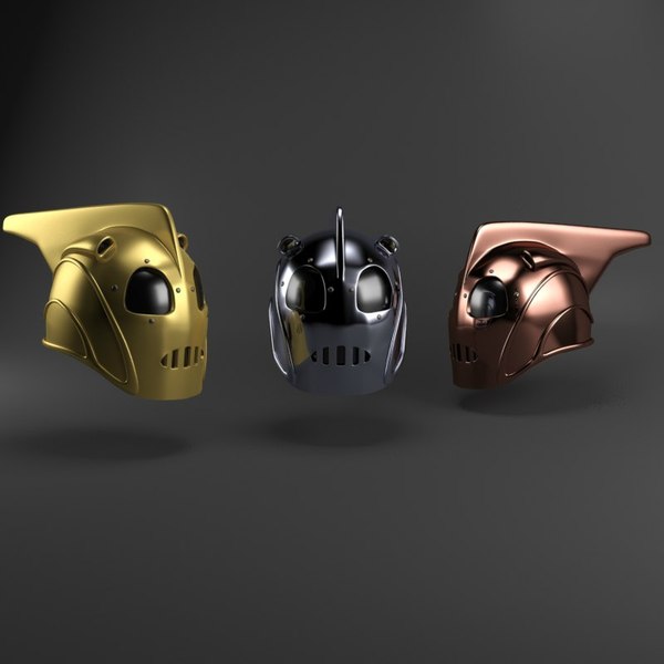 Rocketeer helmet 3ds max - My, 3D, 3DS max, Rocketman, Helmet