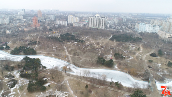 Bird's-eye view of the frozen lake! - View, From high, The photo, Longpost