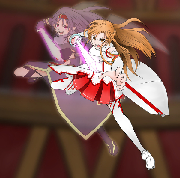 Sword art online - Sword Art Online, Asuna yuuki, Konno Yuuki, Anime Art, Аниме, Арт