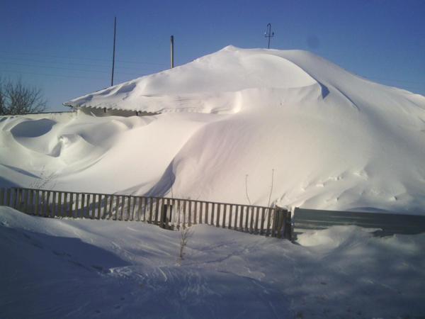 Снега вам,да побольше... Снег, Замело, Деревня, Сугроб