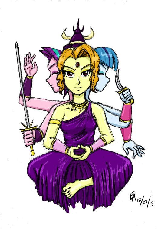 The Dazzlings as Queen Asura