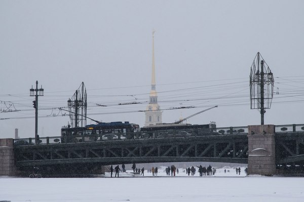 Season of the pedestrian Neva - Saint Petersburg, The photo, Nikon, Landscape, My, Winter