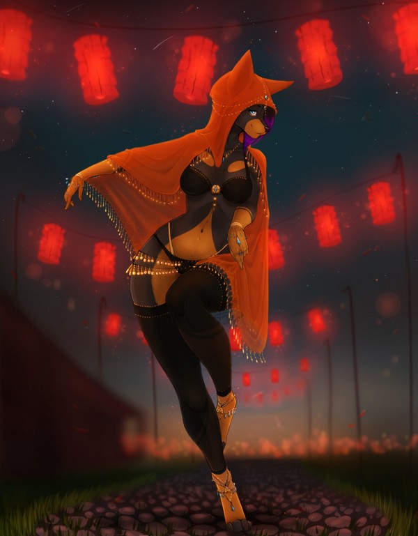 paper lanterns - NSFW, Dafka, Art, Furry, Furotica