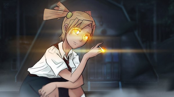 Her flame is always in her, look into her eyes, pioneer! - Endless summer, Visual novel, Alisa Dvachevskaya, Drawing