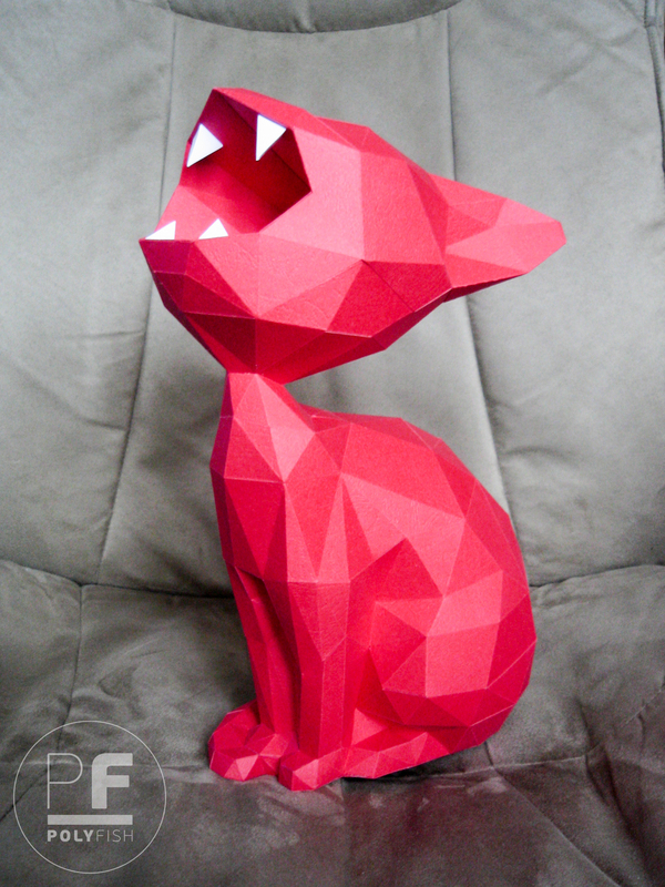 Tomcat - My, Papercraft, Longpost, cat, Paper products, With your own hands, 