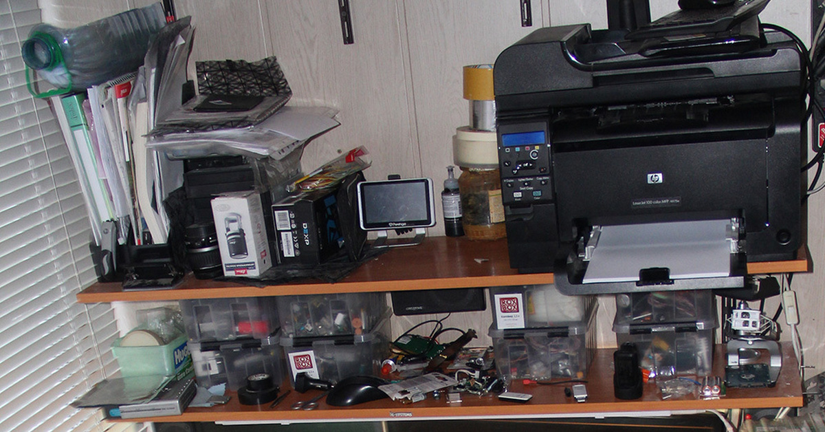 Мое рабочее место, утепленная лоджия | Пикабу