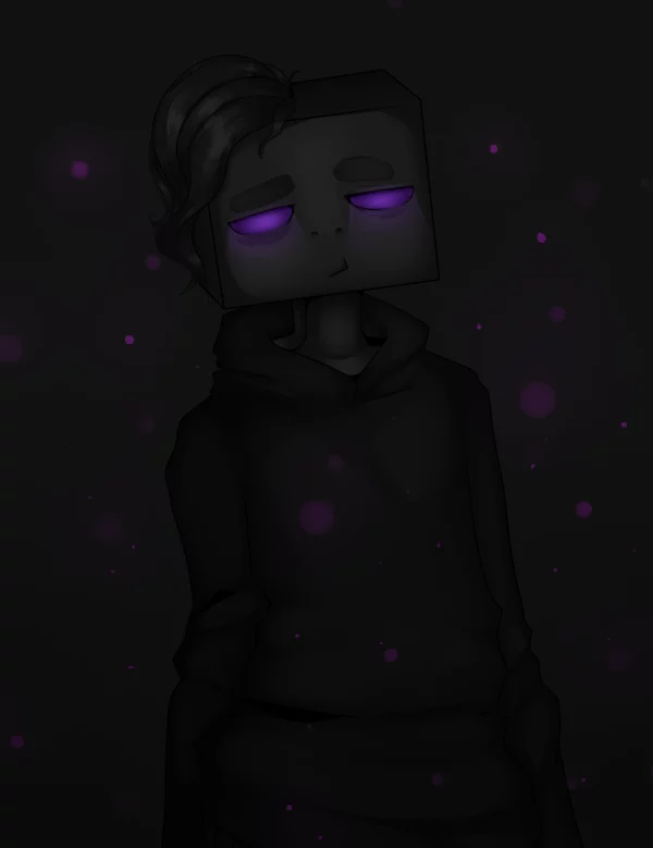 Enderman - My, Drawing, Minecraft, Art, Creation, Games