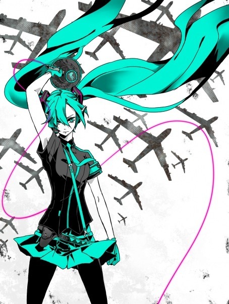 Hatsune Miku - Vocaloid, Anime art, Longpost, Anime, Hatsune Miku