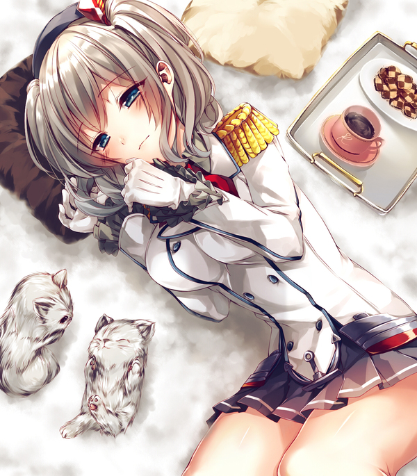 Anime art - Anime Art, Аниме, Kantai Collection, Kashima, Nеko, Неко