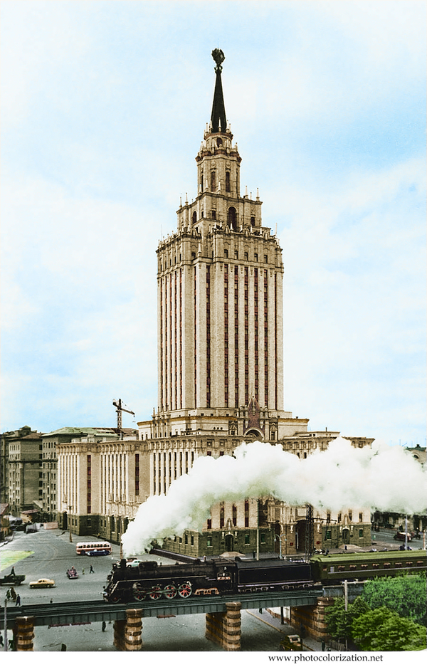My coloration - My, Colorization, , the USSR, Architecture, Longpost