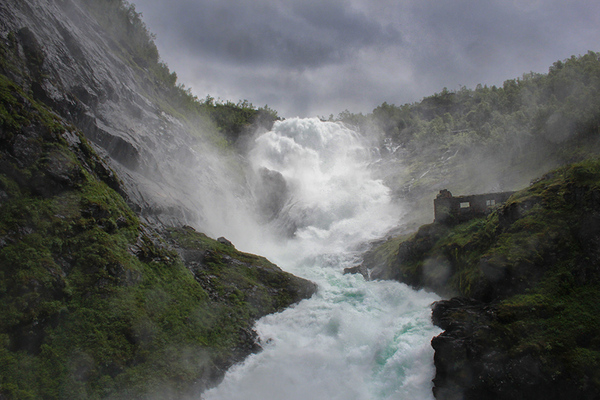 Huldra's magical dance at the Kjosfossen waterfall - My, Norway, Tourism, Travels, , Huldra, Video