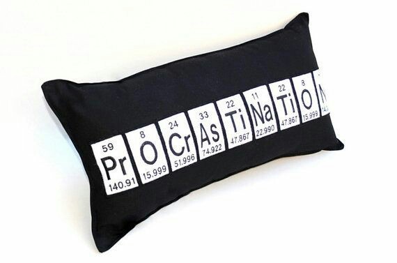 Pillow of a real chemist - Chemistry, Procrastination